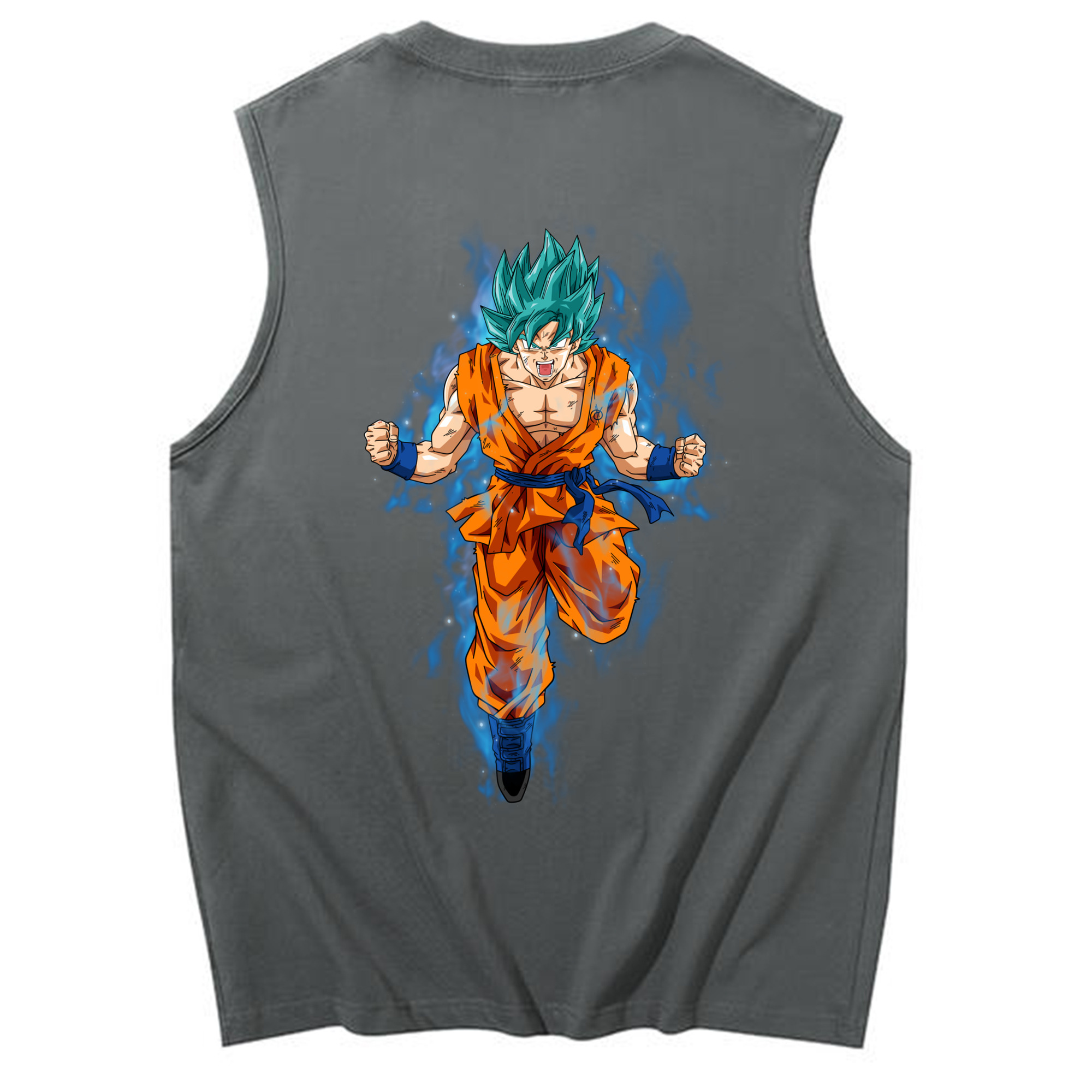 （画像用） ドラゴンボール 孫 悟飯（そんごはん）DRAGON BALL Son Gohan コットン100％タンクトップ（背面プリント）